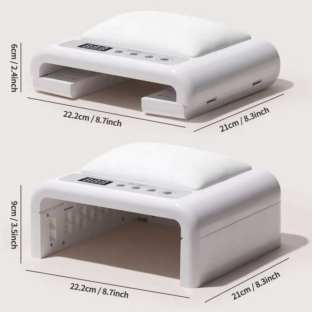 Foldable UV LED Nail Lamp and Nail Dryer with 72 LED Beads High Power Fast Curing for Gel Nails J251117