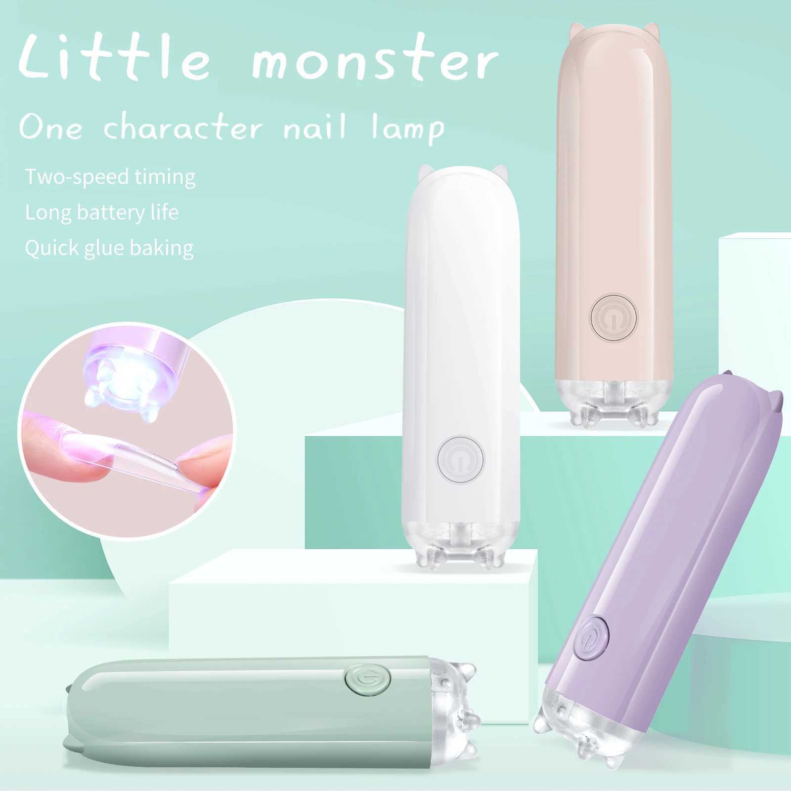 Mini Nail UV LED Lamp Handheld for Drying Nail Gel Polish Portable USB Cute Cat Ear Hand Light Long Lasting Home Salon Supplies J251115