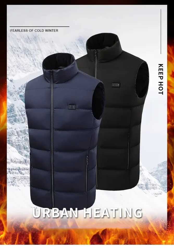 DualControl 9Zone Heated Vest Unisex Outdoor Skiing Sportswear Battery Not Included W251029