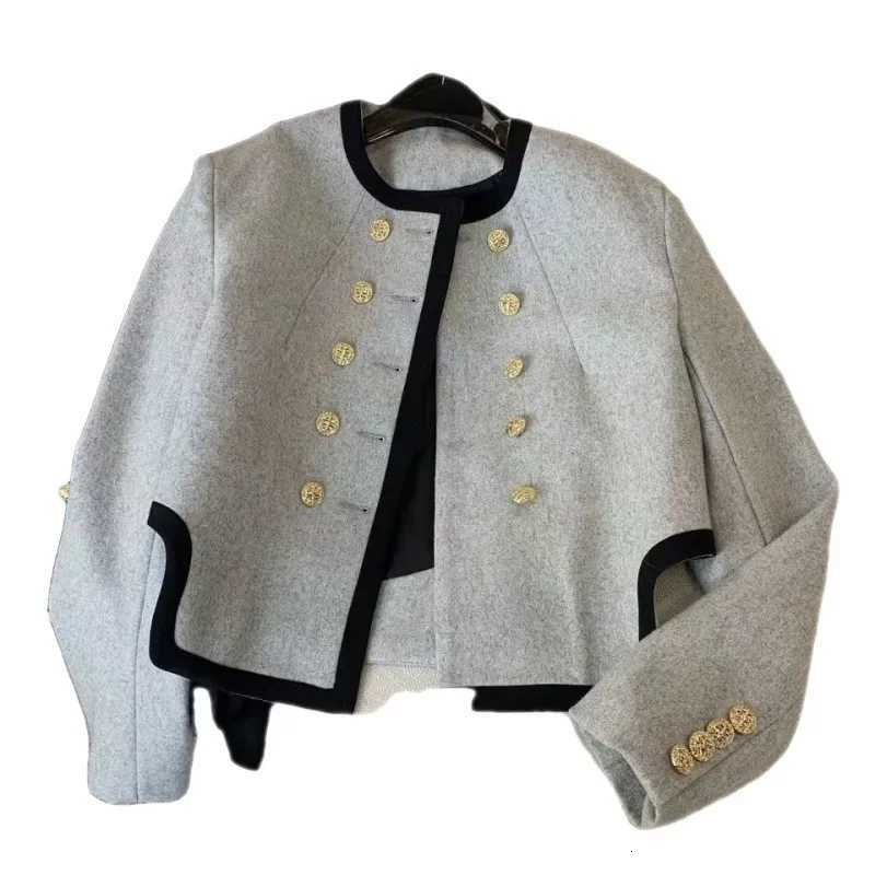 Jackets Women Elegant Cropped Tweed Blazers Office Lady Korean Short Irregular Suit Coat Tops Vintage Casual Outerwear New Y251105