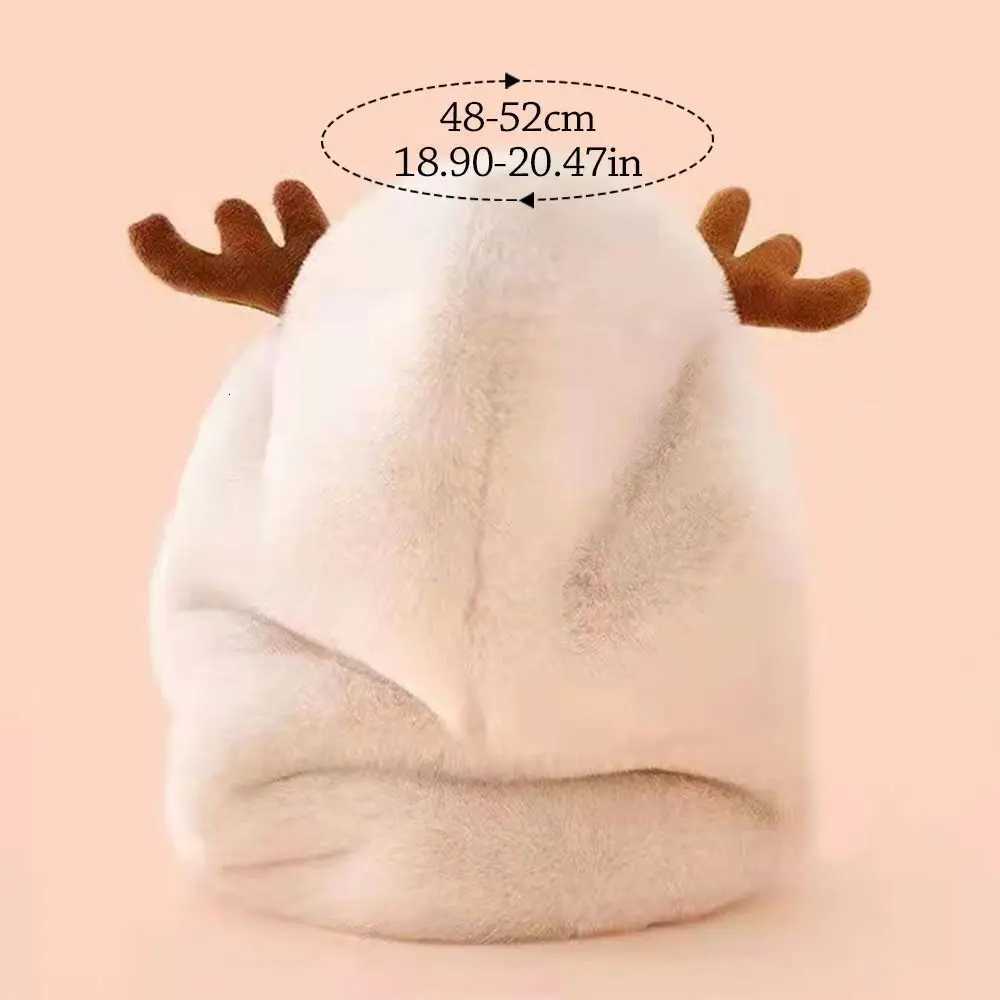 Winter Beanie Hat Scarf for Baby Integrated Ear Protection Windproof Cap Scarf for Kids Plush Neck Warm Ski Windproof Hat251028