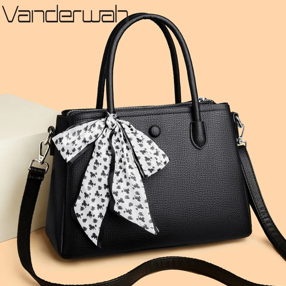 3 Layers Casual Tote Ladies Hand Bags Genuine Soft Pu Leather Handbags Women Bags for Women Sac A Main 251029