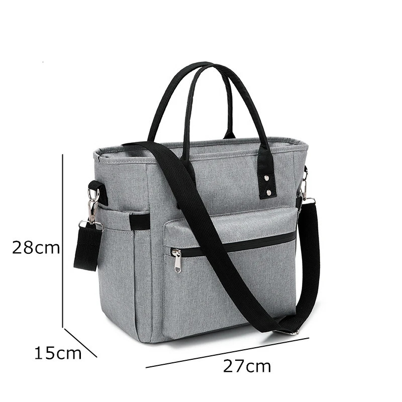 Insulated Portable Crossbody Lunch Bags Waterproof Oxford Cloth High Capacity Food Bento Thermal Storage Container Cooler Bags 251029