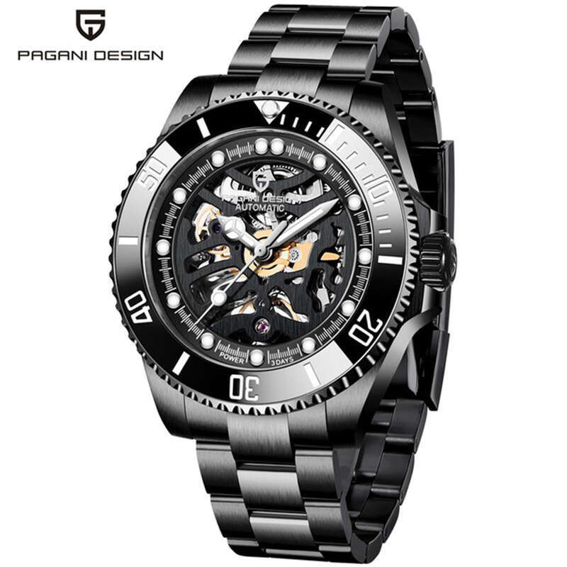 PAGANI DESIGN Skeleton Dial Elegant Mechanical Cool Stylish Men's Wristwatch PD-1659