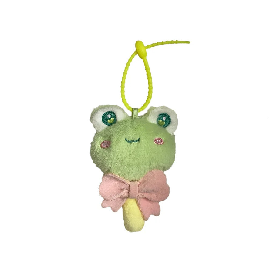 Star lollipop plush pendant frog doll soft filler doll couple keychain accessories school bag pendant ornament gift 251029