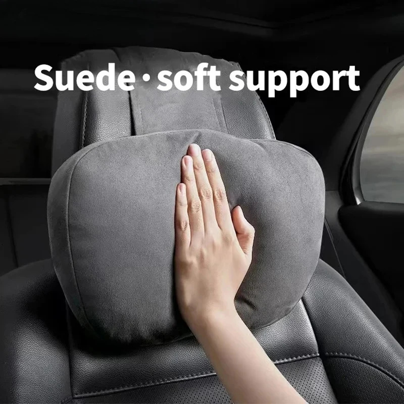 Car Neck Pillow Car Seat Headrest Pillow Auto Memory Cotton Protector Cushion For Universal Car Head Support for Gaming Chair 251029