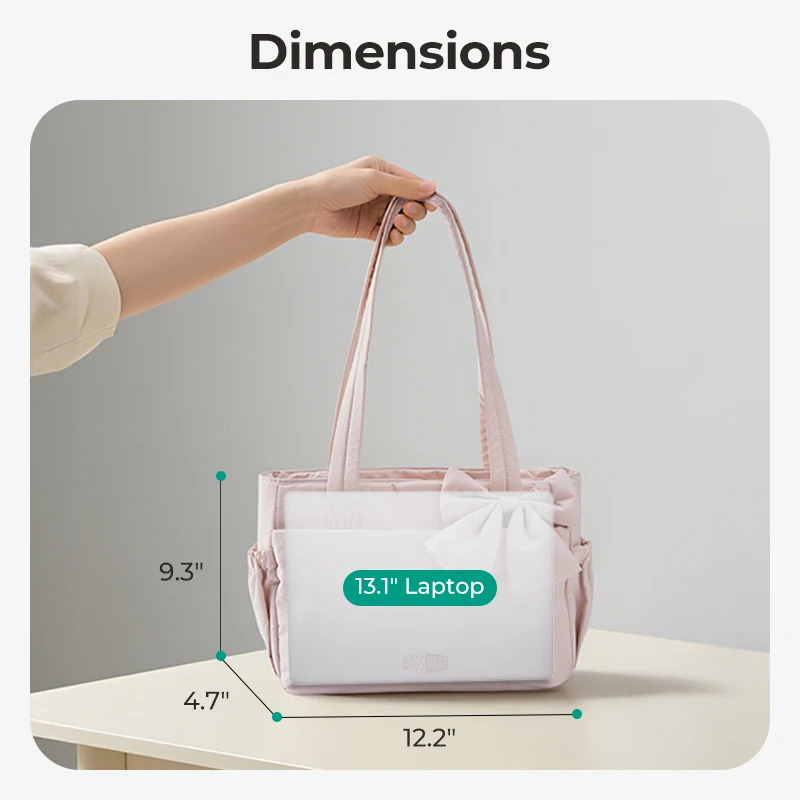 BAGSMART Tote Bag University Padded Shoulder Bag for Women Large Capacity Travel Handbag Daily Commute Womens Bag 251029