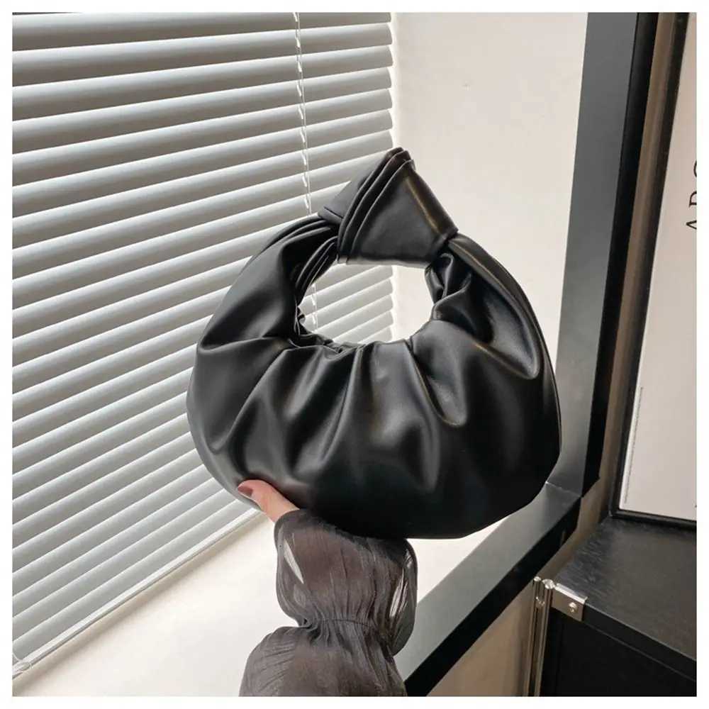 Fi Simple PU Leather Shoder Bags Lightweight Solid Color Totes Large Capacity Underarm Bags Wen Girls Handbags1 D251029