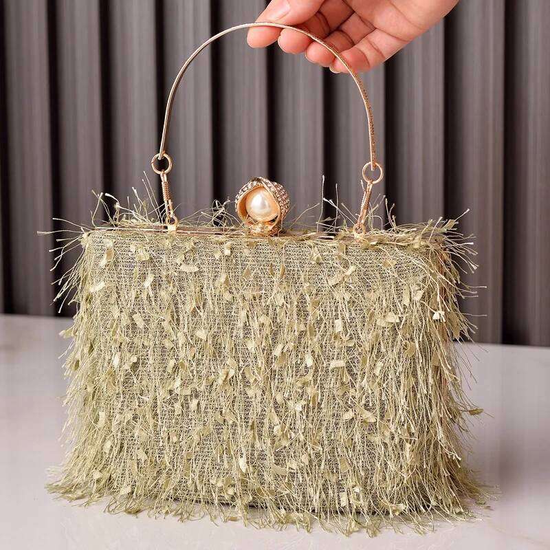 Designer Bags 2025 New Fashion Fringed Dinner Portable Banquet Bag Special Dress Luxury Bag