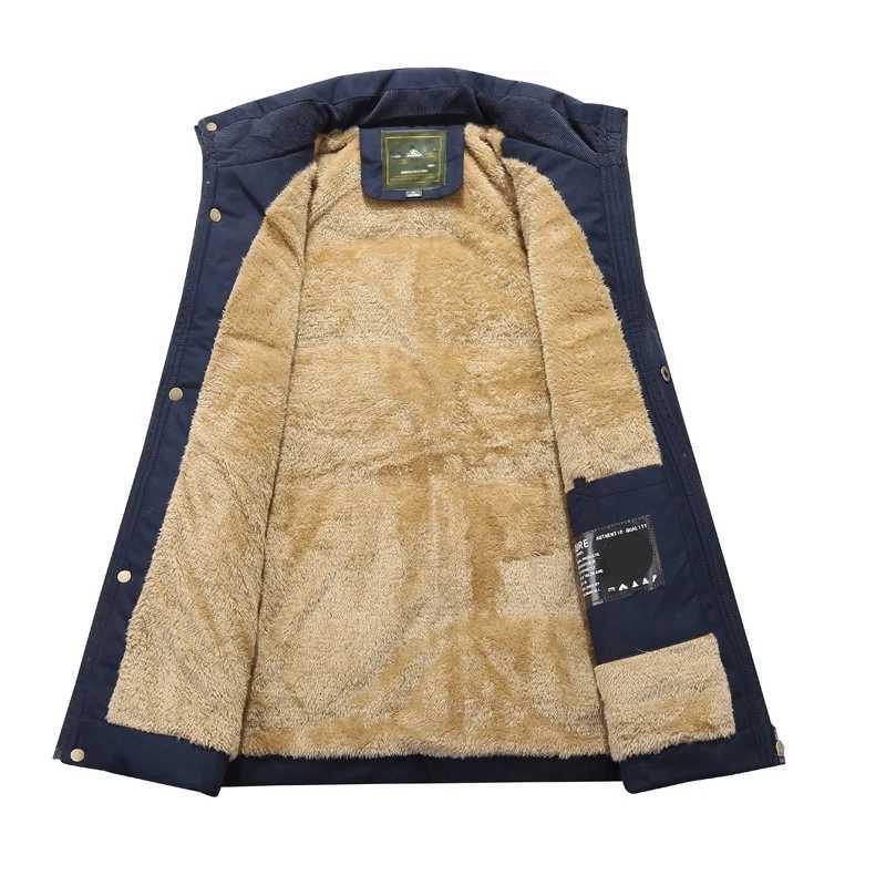 2024 Fashion Plus Size 8XL Male Warm Waistcoat Fleece Vest Men Brand Clothing Winter Vest Jackets Fur Mens Sleeveless Coat W251029