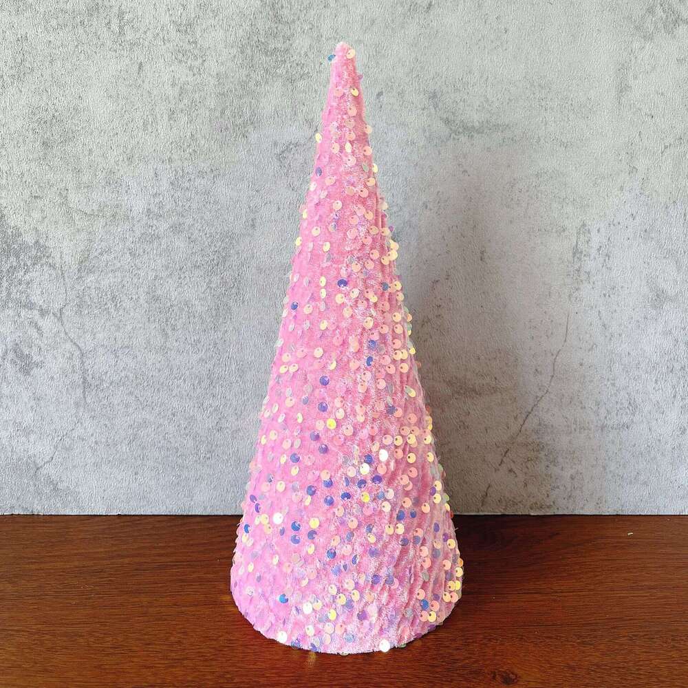 Valentine's Day Easter Veet Hollow Sequin Christmas Tree Ornament Home Party Decoration