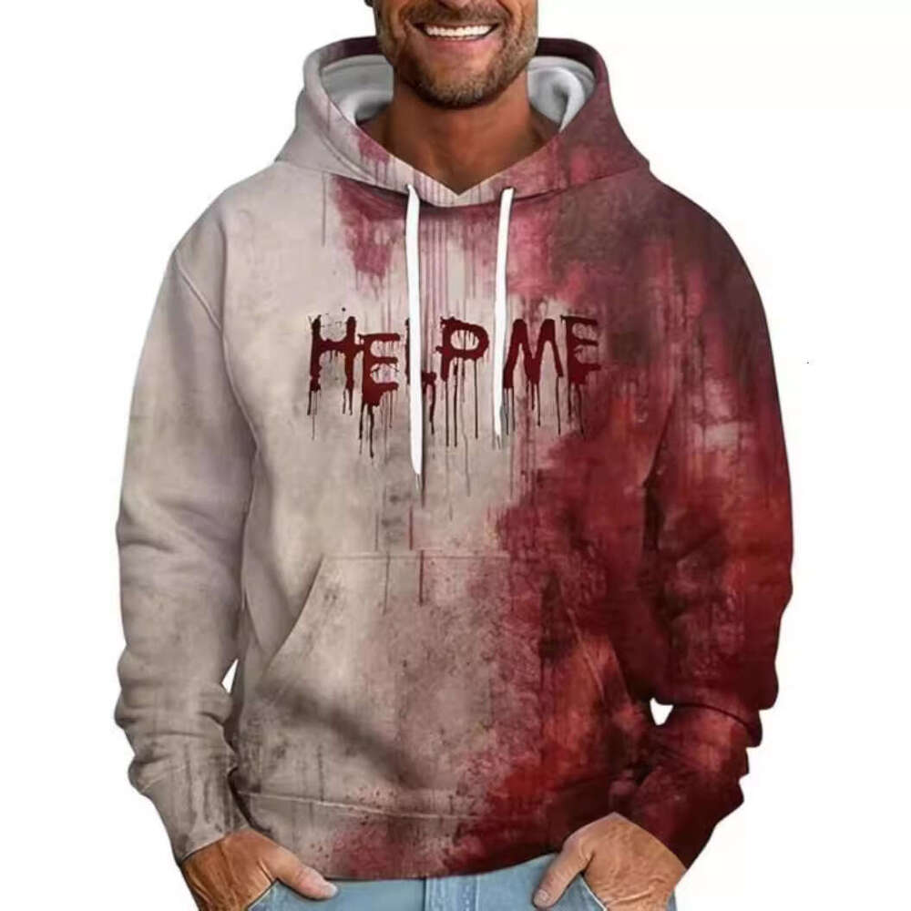 Designer Men's Hoodie Y2K Hip Hop Gothic Skull Cartoon Pattern Print Black Ultra David Coat Men's Women's Gothic Pullover Clothing Hall