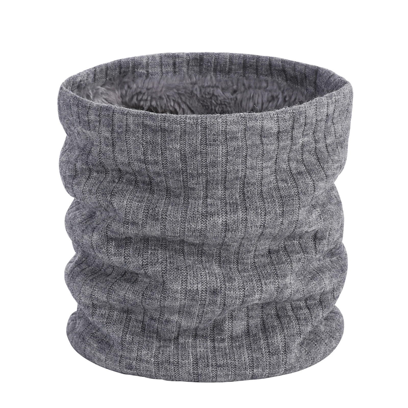 Winter Knitted Plush Thick Neck Scarf Women Men CashmerLike Collar Warm Rings Scarves Outdoor Sport Men Collar Infinity Snood 251021