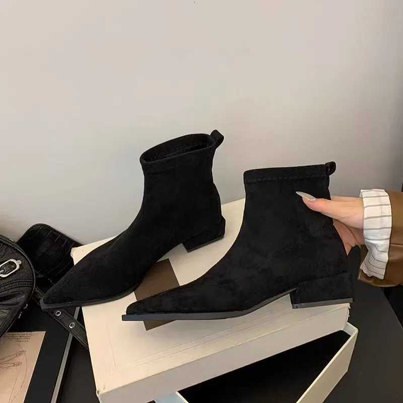 New Fashion Womens Hot Sale Shoes Ankle Womens Boot Fashion Back Zipper Office and Career Sexy Pointed Toe Shoes for Women Z251029
