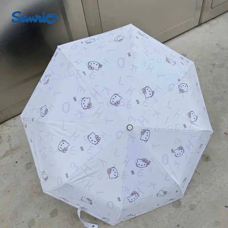 Sanrio Sanrio Hello Kitty Umbrella Sun Umbrella Hit Product New Product Kawaii Cartoon Portable Outdoors Campus Adult Student Cute L251029
