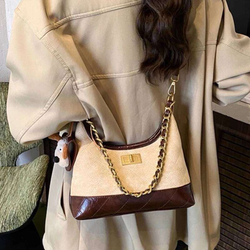 Stylish Crossbody Bags Boasting Popular Elegant Appearance Trendy Chain Underarm Shopping Traveling Versatile Shoulder Bag