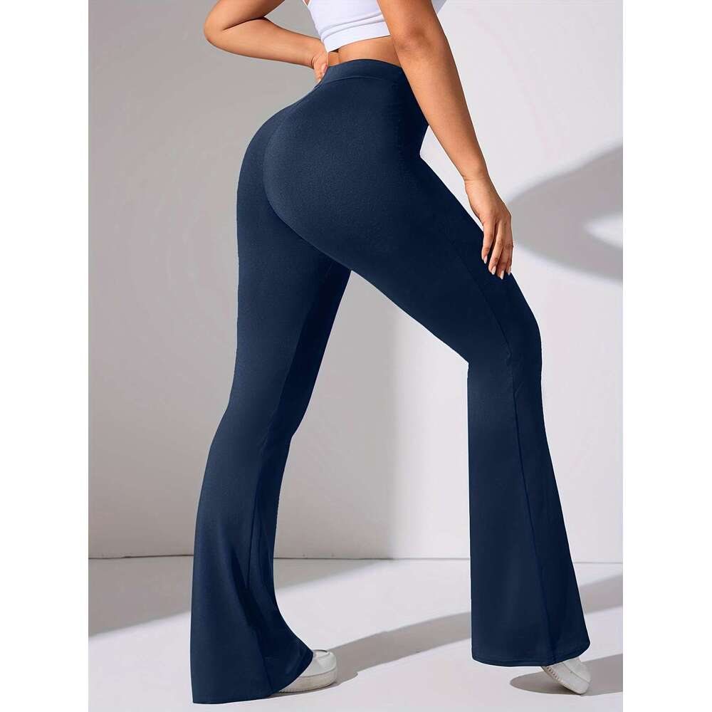 Women's Sports Long Pants Three-Pack, Casual Attire, Activewear Bottoms, Relaxed Solid Color, Comfortable Fit, Breathable Material, Multipack Leg