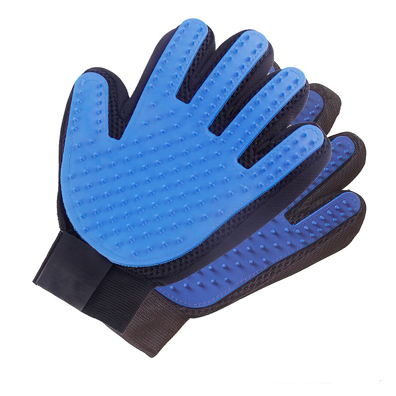 Cat & Dog Grooming Tool : Silicone Pet Bathtub Scrubbing Glove with Massaging Functionality