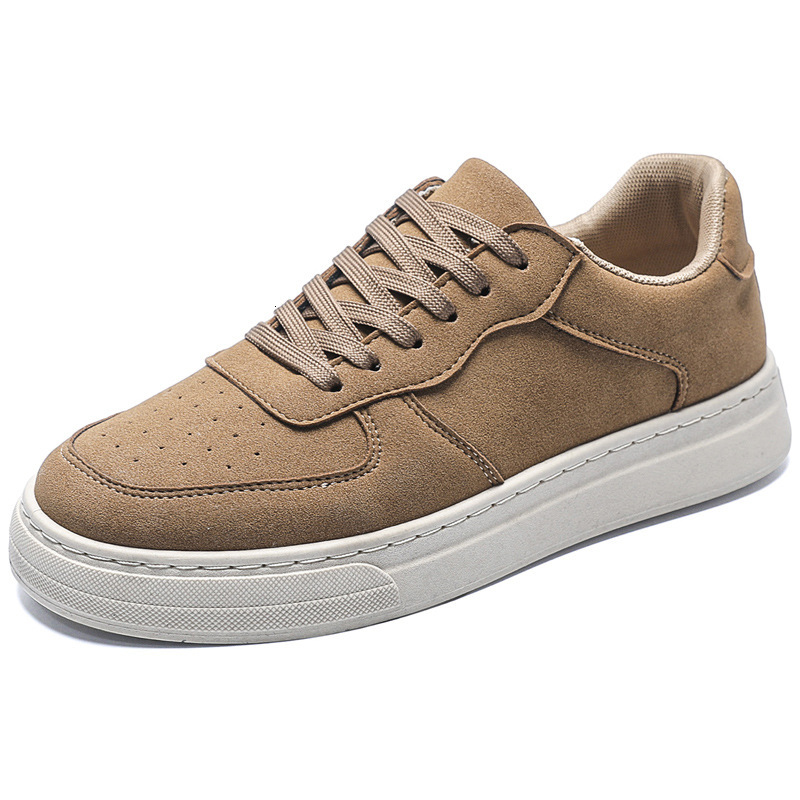 Free Shipping with box Solid color Casual Shoes Suede Skateboard Shoes for Men