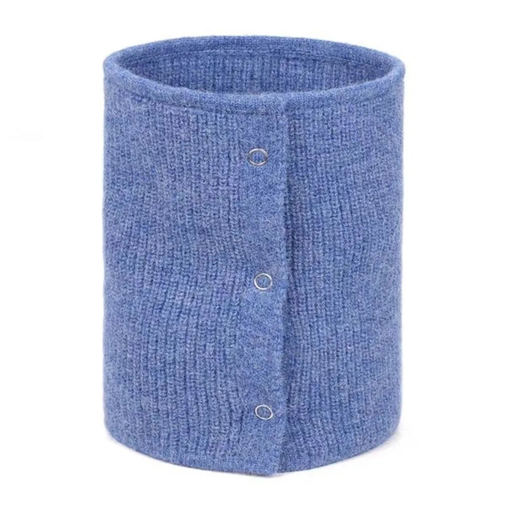 Windproof Neck Warmer Coldproof Versatile Knitted Scarf Solid Color Warm Neckerchief Gift 251021