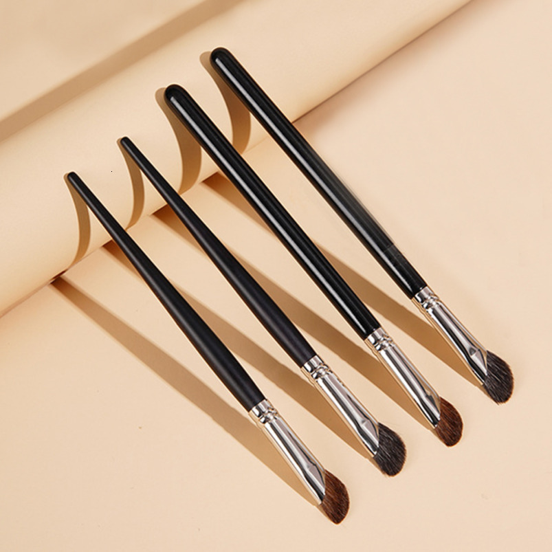 High-Quality Cosmetic Brush Set Featuring Dual-Sided Design: One Side For Scissoring Technique, Another for Base Building