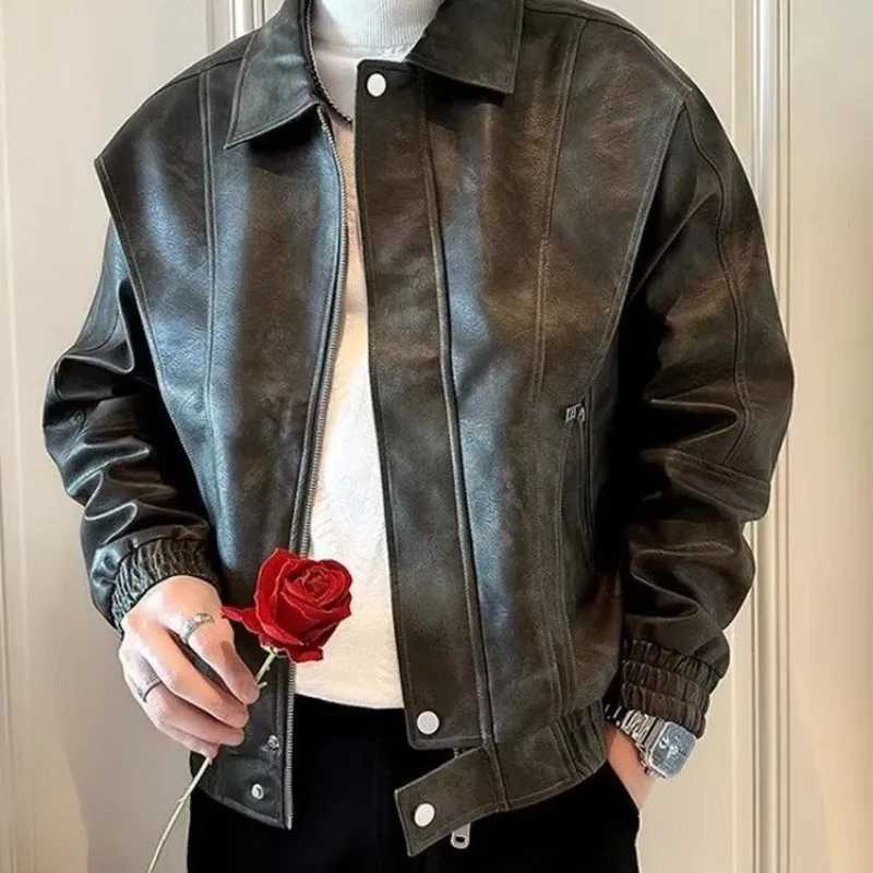 Highend Leather Jacket for Men in Spring Autumn Winter 2025 New Trendy CasualT251029