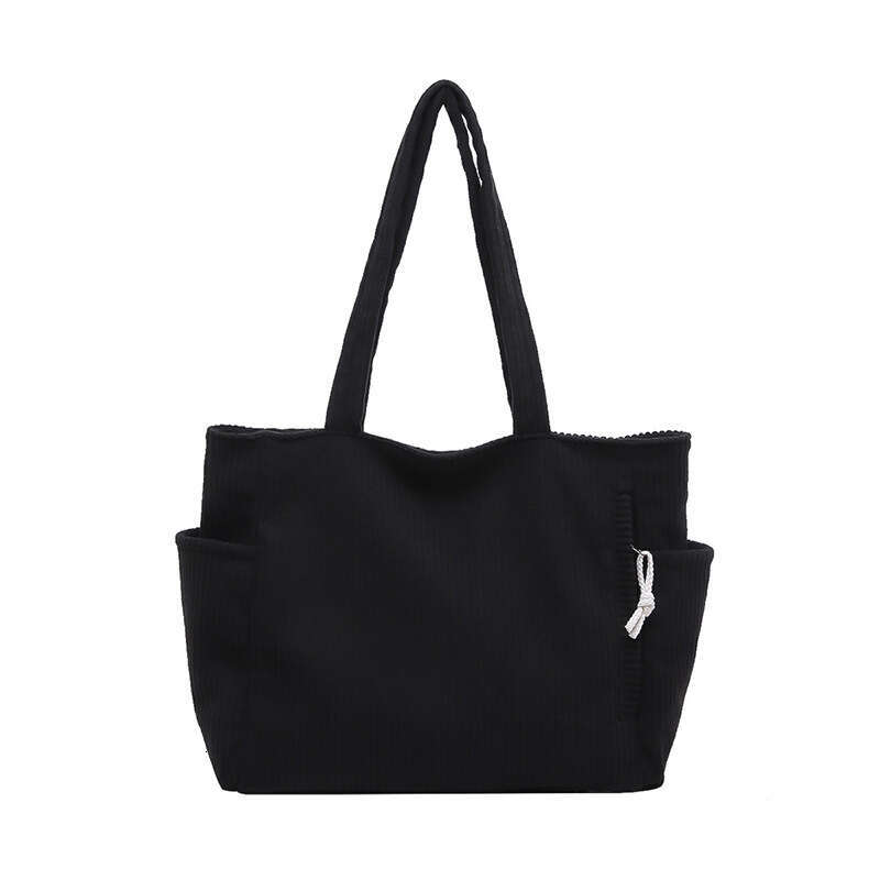 Designer bag Corduroy 2024 New Fashion Large Capacity Handbag Forest Style Versatile Artistic Student Class Bag
