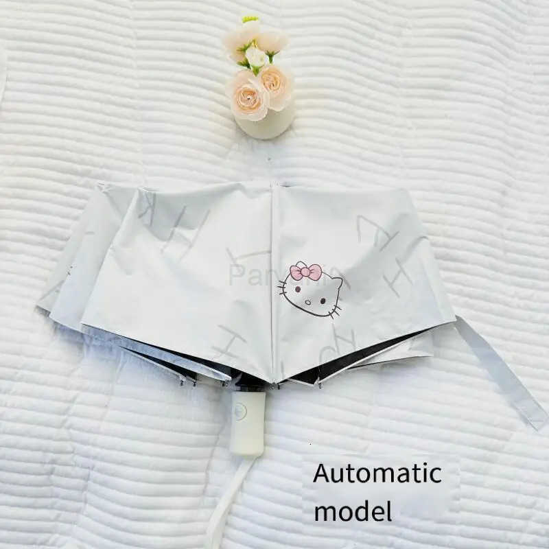 Sanrio Sanrio Hello Kitty Umbrella Sun Umbrella Hit Product New Product Kawaii Cartoon Portable Outdoors Campus Adult Student Cute L251029