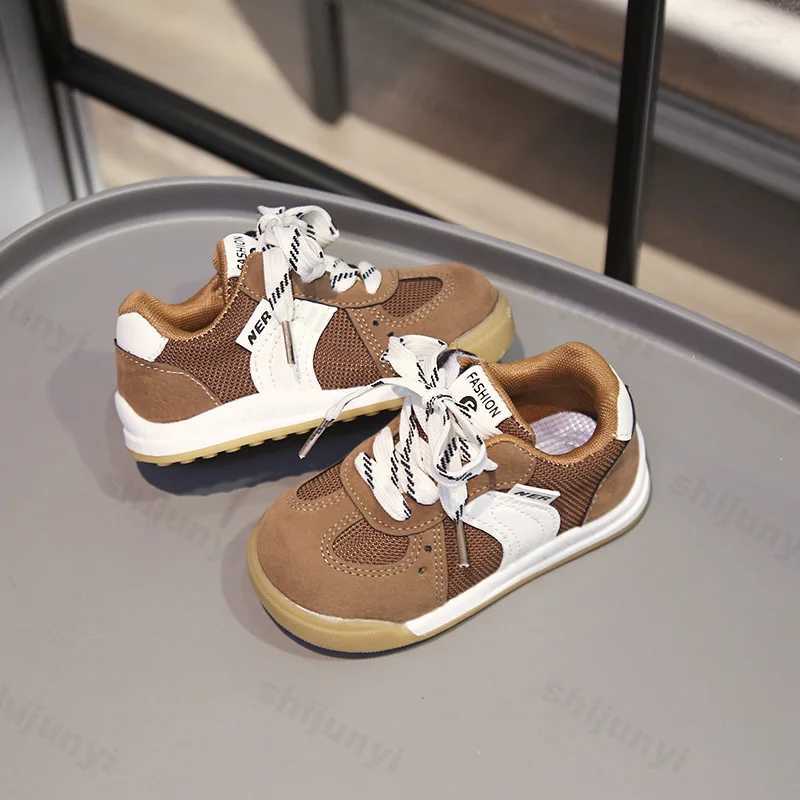 Children Sneakers Board Mesh Breathable 2025 Girls Fashion Boys Antislip Kids Casual Toddler Outdoor Running Shoes H260130