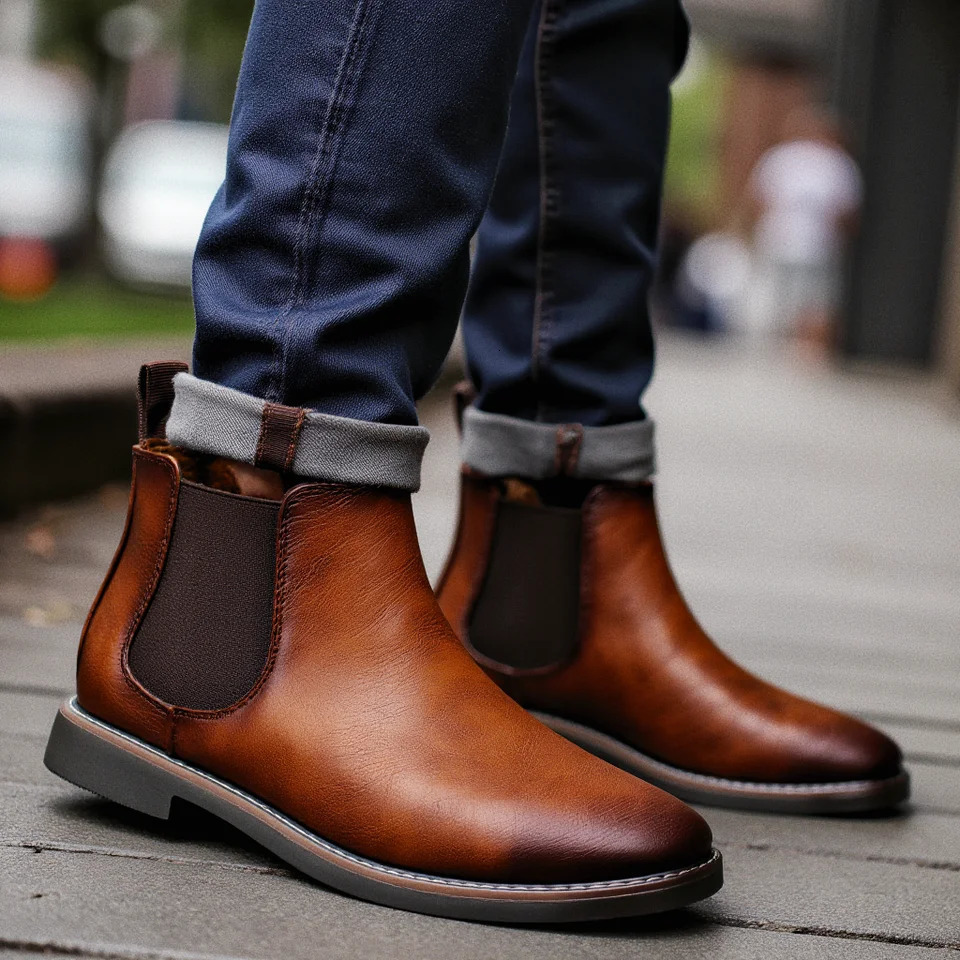 40 Men Chelsea Boots Retro Comfortable Fashion Men Boots 251023ww