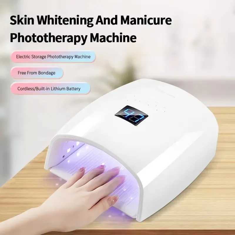 Rechargeable UV LED Nail Lmp 66W Gel Nail Dryer Professional Nail tool 5gear timing Suitable for Home and Salon J251115