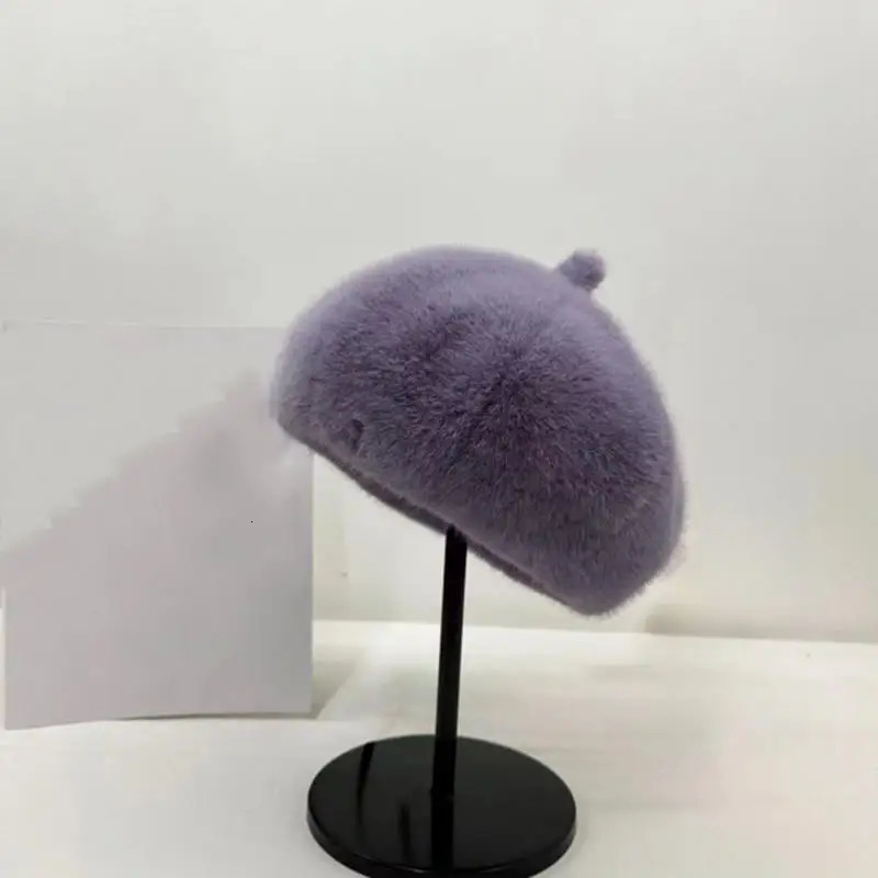 Retro Beret Hat Autumn Winter Women British Hepburn stylish Artist Painter Hats Thick Warm Woolen Pumpkin Beanies Cap 251029