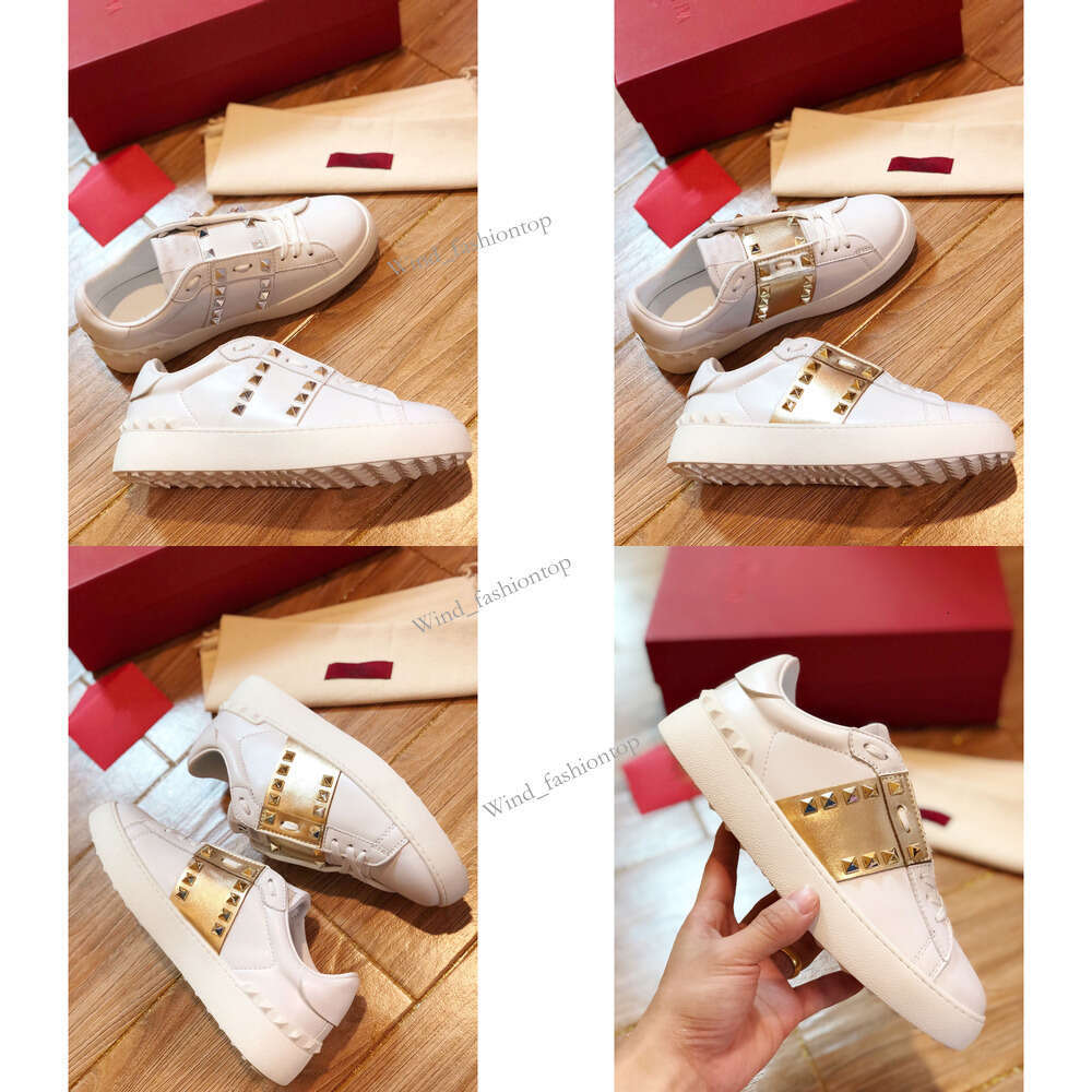 9b V designer shoe v designers casual women men open untitled studs sneaker mens be my red black heel sier white pink band ruthenium metallic sn shoes ly HK88 1a top