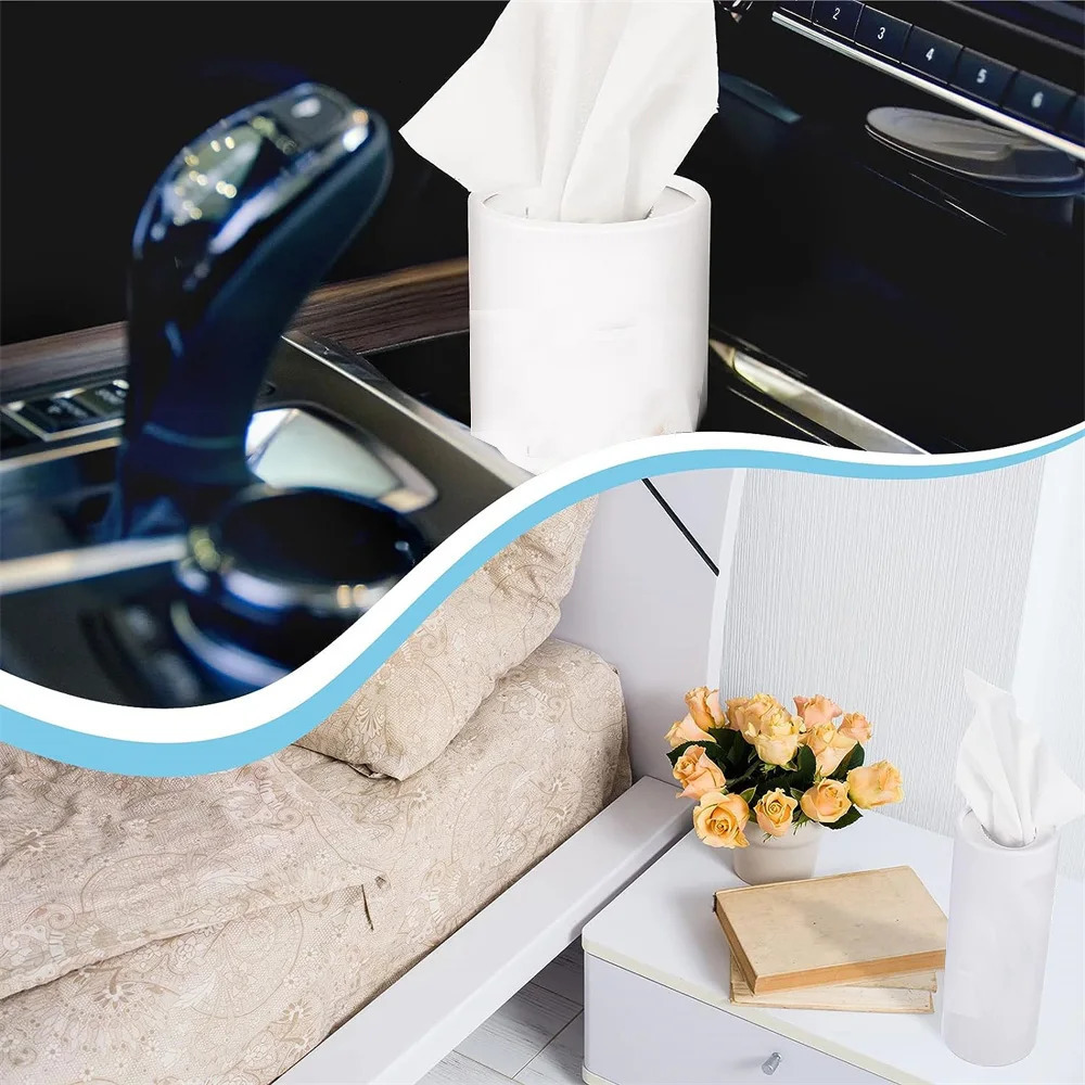 1pc 16cm Cylindrical Tissue Box Car Tissue BoxCreative Roll Paper Draw Paper Storage Box Also Suitable for Kitchen Living Room 251029