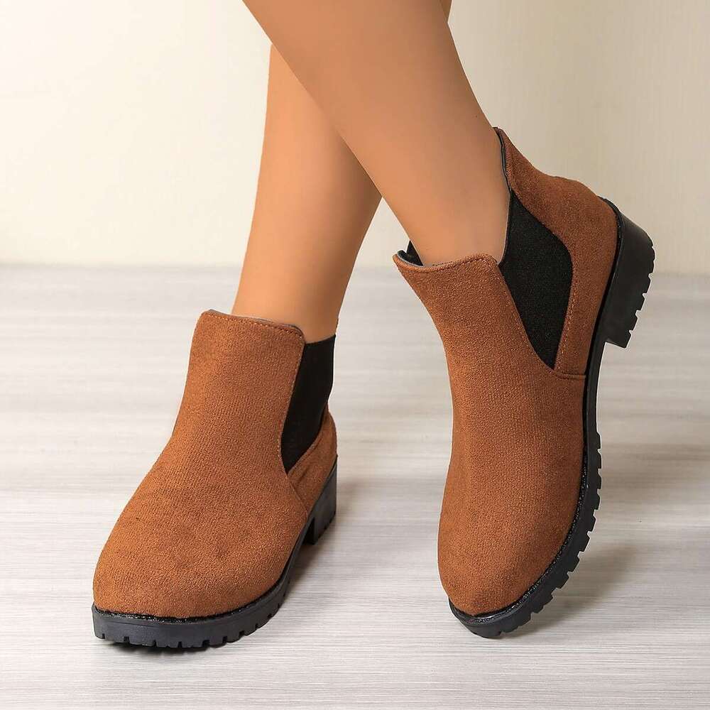 Plus Size Martin for Women Outdoor Wear 2025 Autumn and Winter New Leopard Print Ankle Boots Trendy Women's Boots