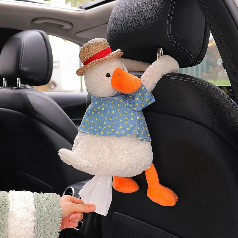 duck Creative Ass Tissue Box Soft Cartoon Paper Napkin Case Cute Animals Car Paper Boxes Lovely Napkin Holder for Car Seat 251029