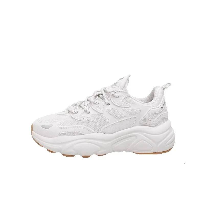 Mirinda Women's Shoes Breathable Dad Shoes Men's Height-Increasing Thick-Soled Mesh Genuine Leather Sneakers Women's Lightweight Soft-S