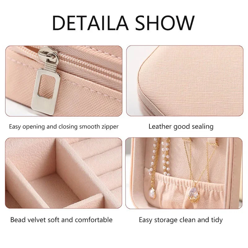 Jewelry Box Bridesmaids Proposal Portable Organizer Storage Boxes Girl Travel Case 251013