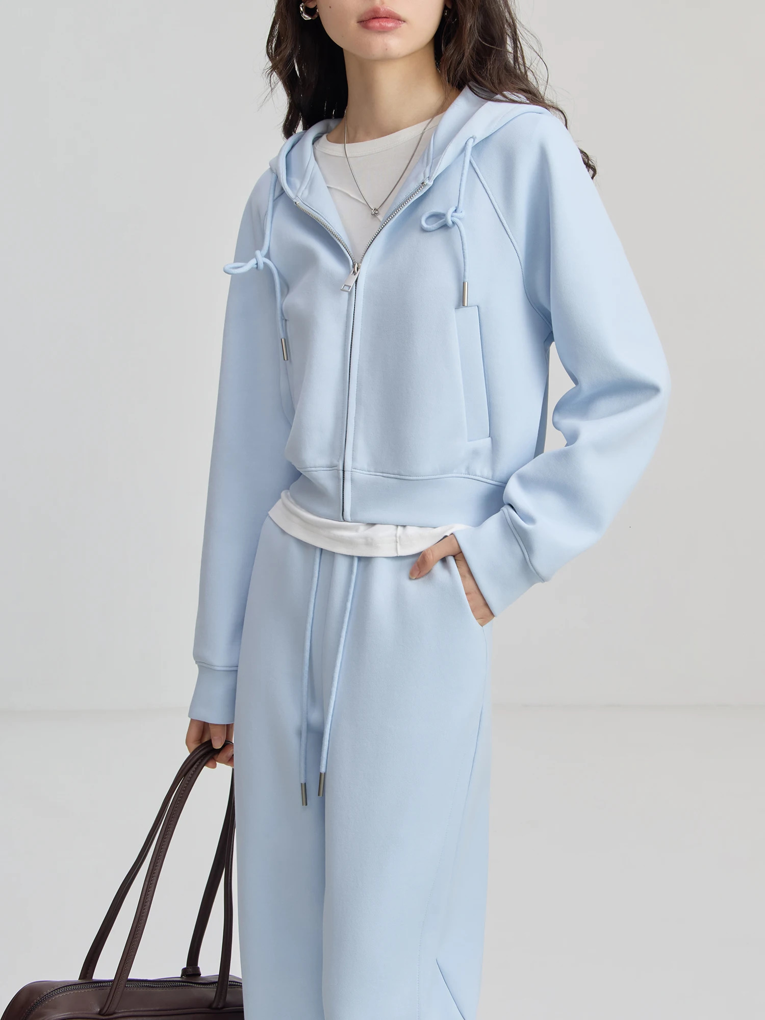 ZIQIAO Casual Sweater Suit For Women Spring Autumn n Solid Allmatch Cardigan Pants 24ZQ93055 24ZQ93056 251028