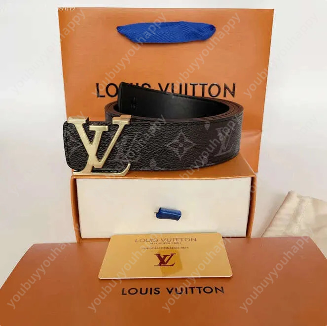 Belt Men Belts For Women Designer Mens Belt Luxury Lvtlys Belt Length 95-125Cm Woman Belt Fashion Luxury Letter Smooth Buckle Belt Fa1