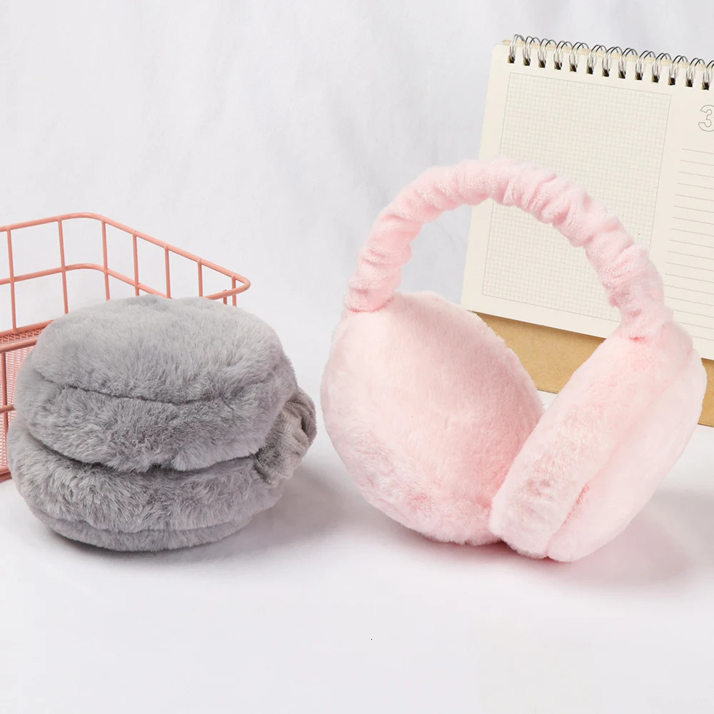Soft Plush Ear Warmer Winter Warm Earmuffs for Women Men Fashion Solid Color Earflap Outdoor Cold Protection EarMuffs Ear Cover 251029