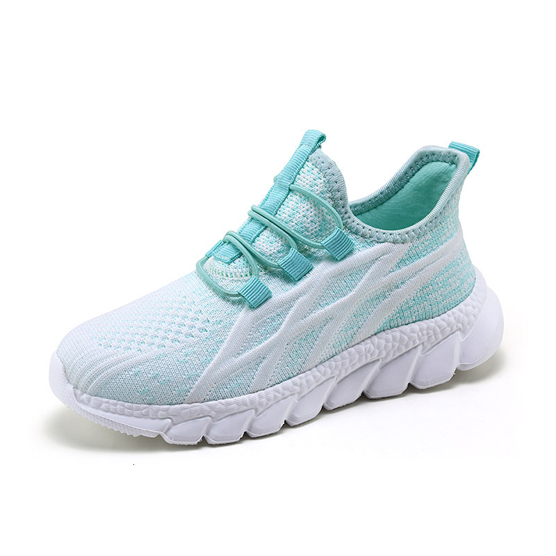 Designer girls' shoes, autumn mesh breathable children's sports shoes, lightweight and non slip oversized children's shoes