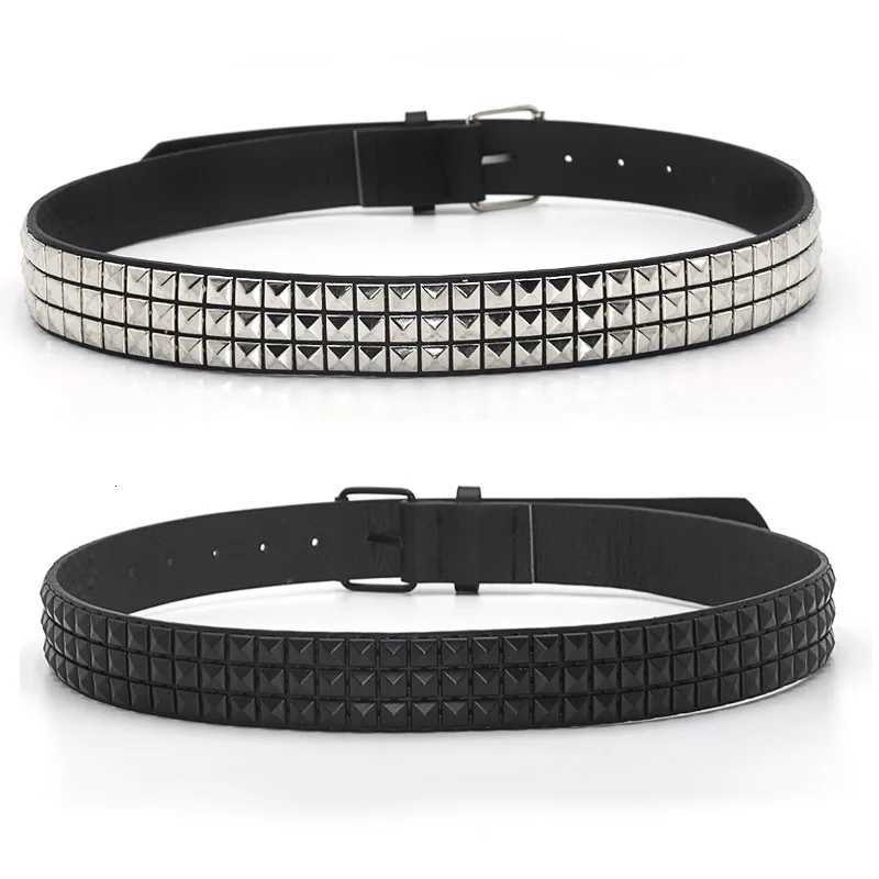 Pyramid Fashion Rivet Belt MenWomens Studded Belt Punk Rock With Pin Buckle Belt WaistbandL251029