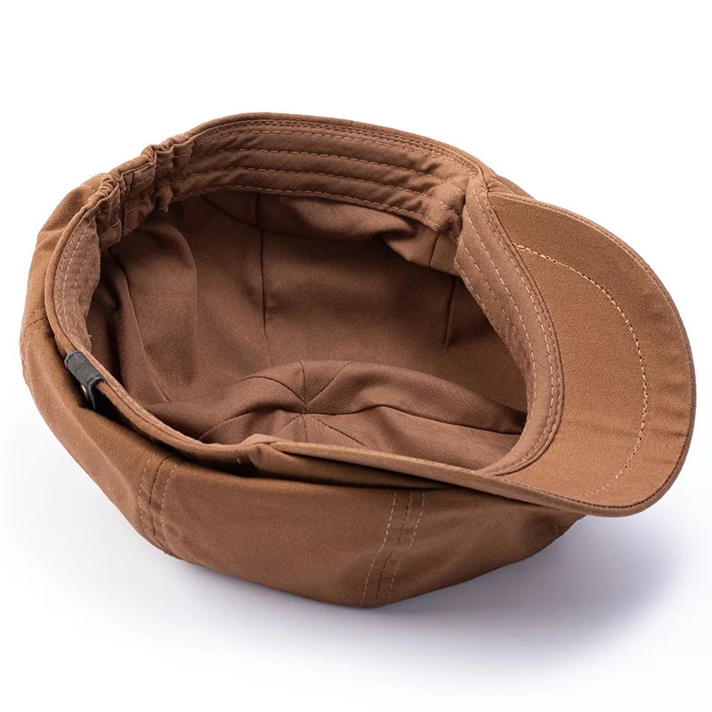 Oversize Big Head Mens sboy Flat Cap 100 Cotton Gatsby Hats Dad Plain Ivy Caps Golf Cabbie Hat Women Octagonal Berets 251029