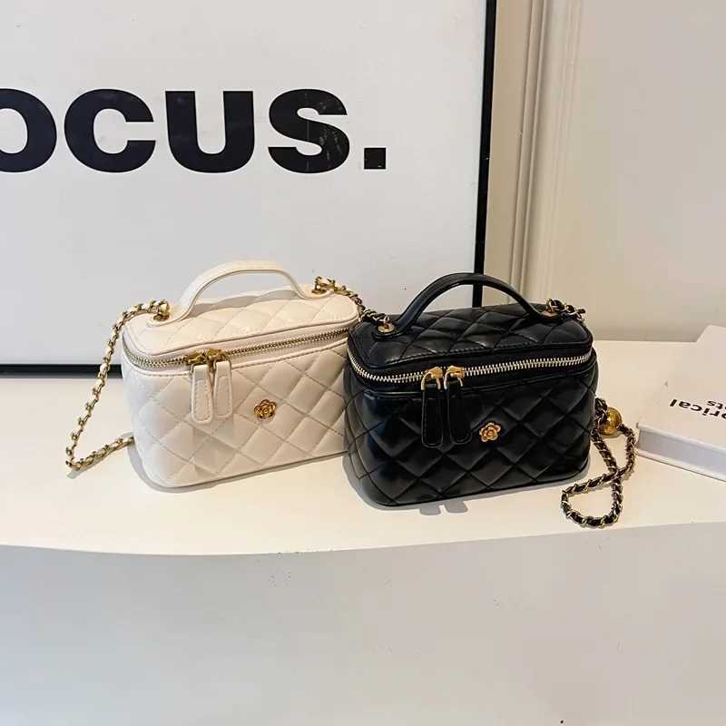 Small square bag box bag camellia rhombus chain box small bag womens shoulder messenger bag womens handbag W251029