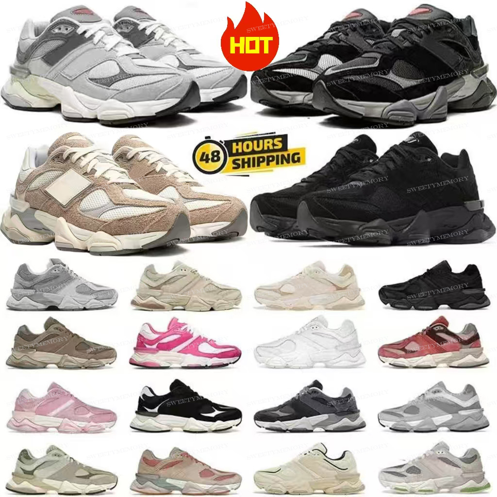 Designer sneakers TOP quality Daily Outfit 9060 Running shoes Triple Black Leather White Grey Brown Olive Pink Blue Green Red Purple trainers outdoor 36-45 size