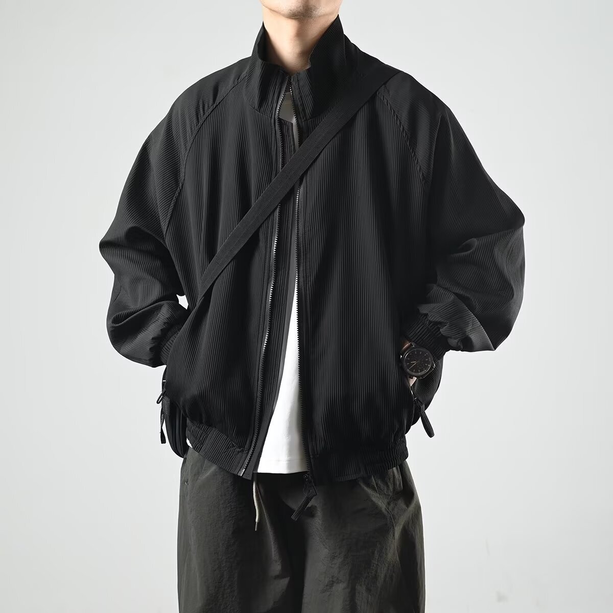 Stand Collar Workwear Jacket For Men Designer Jacket New Spring And Autumn Simple Loose Casual Versatile Couple Jacket Top