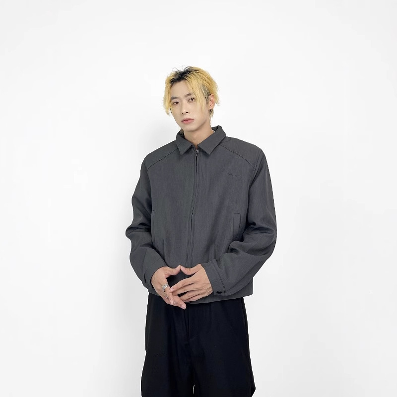 High-end Lapel Padded Shoulder Jacket For Men American Style Designer Jacket Trendy Brand Street Style Niche Korean Casual Blazer Coat