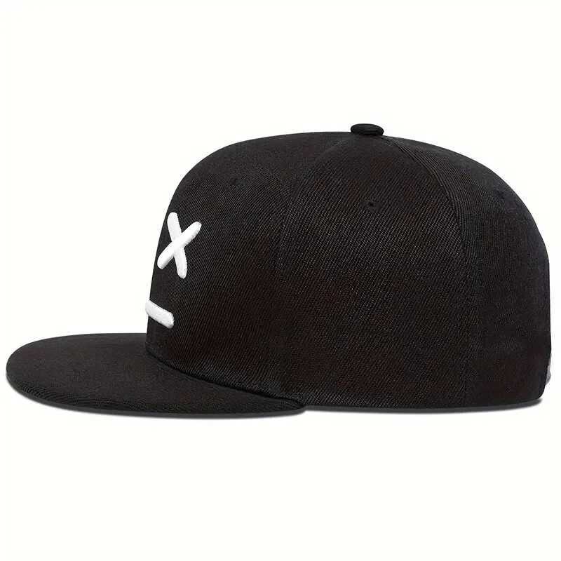 Unisex XX Smiling Face Embroidery Hiphop Hats Spring Autumn Outdoor Adjustable Casual Baseball Caps Sunscreen HatW251029
