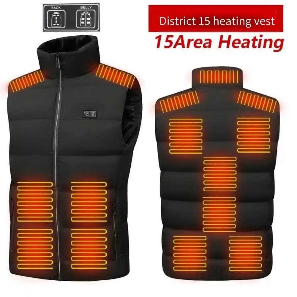 2025 Newest Heated Vest for Men Women 5Zone Smart Electric Heating Jacket USB Charging Winter Thermal Waistcoat W251029